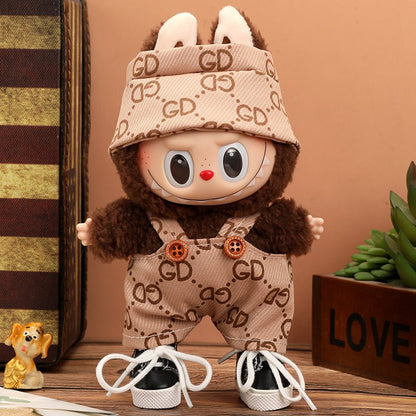 Labubu Vogue Monogram Overalls Outfit-4